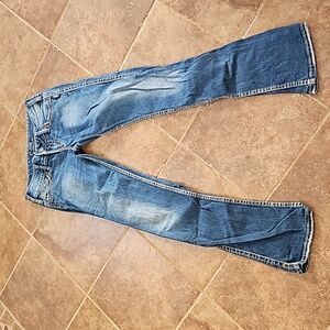 Silver Jeans Women's Straight Leg Blue Jeans